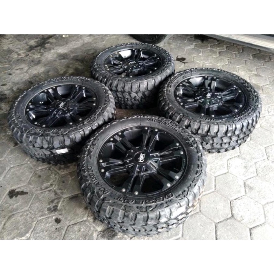 Velg Mobil Racing Ring 20 Baut 6 MONGO R20X9 6X139,7 ET20 BAN 33 12,5 R20