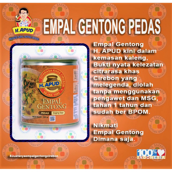 

Empal gentong pedess