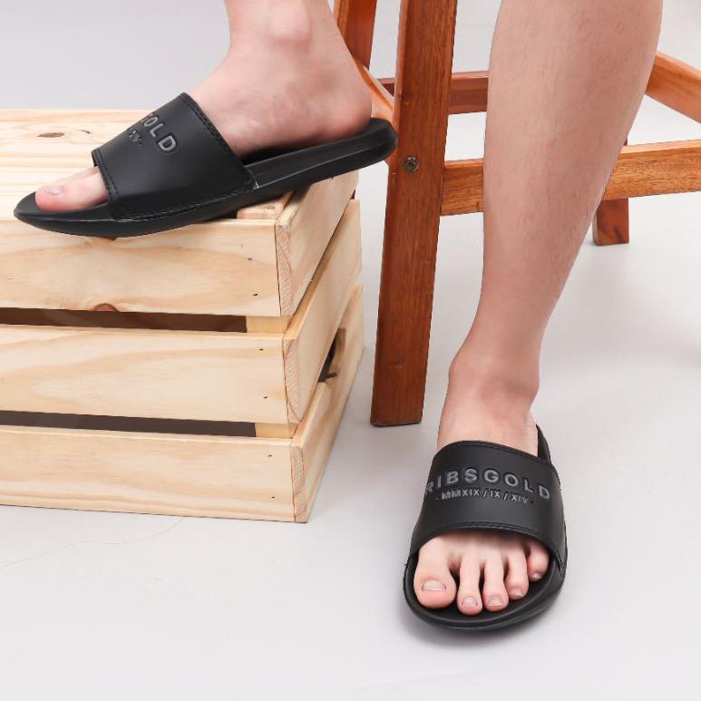 berkualitas SLIPPERS BASIC / SLIPPERS RIBSGOLD / SENDAL PRIA belkang