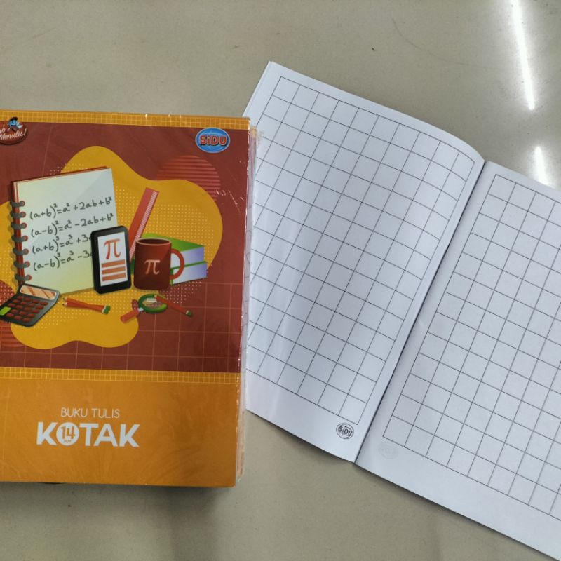 [PAK/10PCS] Buku tulis kotak besar SQ 38 SIDU
