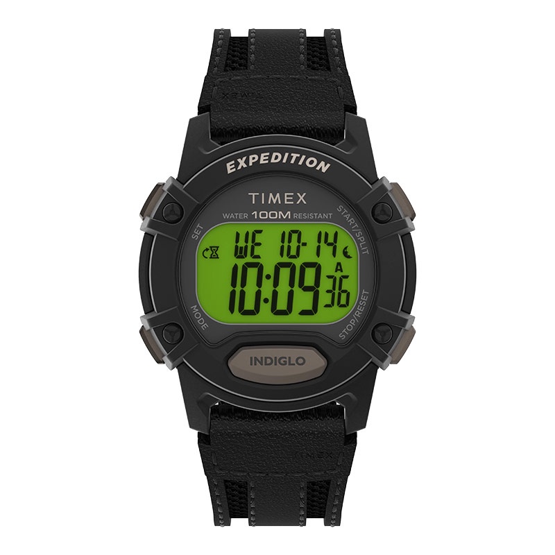 Jual Jam Tangan Timex Expedition TW4B25200 Digital Dial Black Leather