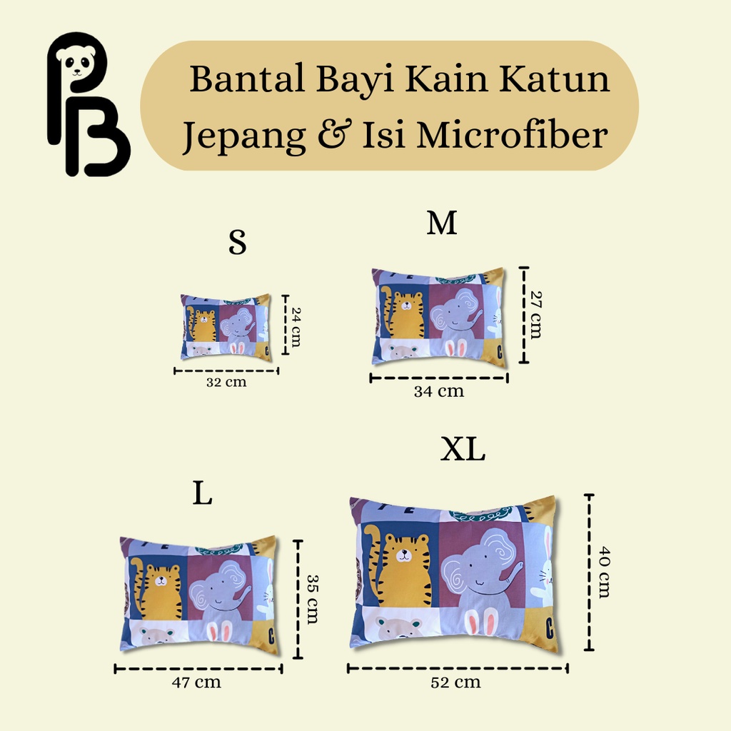 Precious Baby | Bantal Bayi Premium | Kain Katun Jepang | Isi Microfiber Impor | Bisa Pilih Motif | Bantal Baby | Baby Pillow | Bantal Anak | Pillow Kids | Bantal Precious Baby