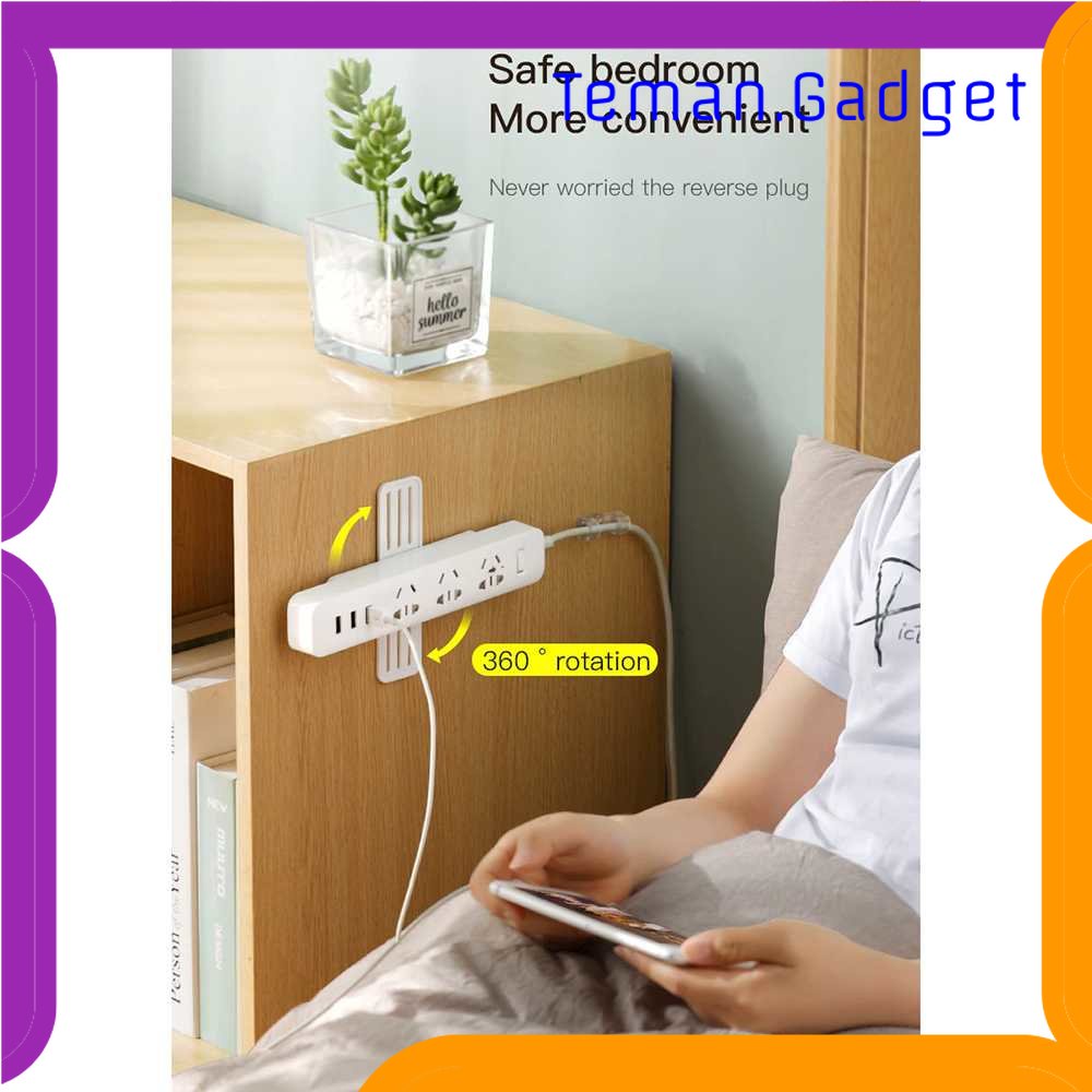 TG-RAK TCMAKE Rak Gantungan Soket Fixer Wall Hanger Rotating - TC23