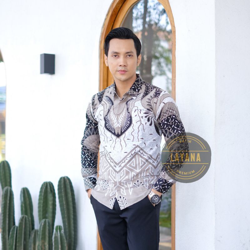 Kemeja Batik Wag Kang Slimfit Premium Baju Formal Nonformal