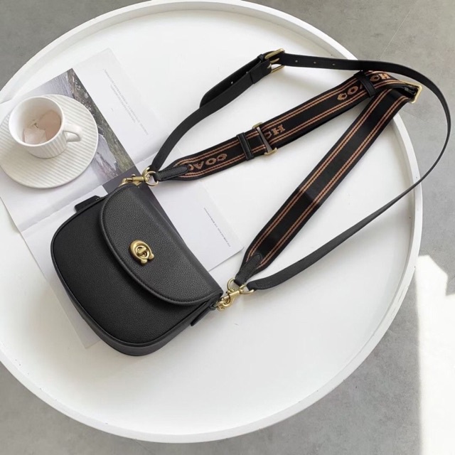 [Instant/Same Day]CA093 CA094 coach women Willow Saddle Bag Women Crossbody Sling Handbag 093 094   mab