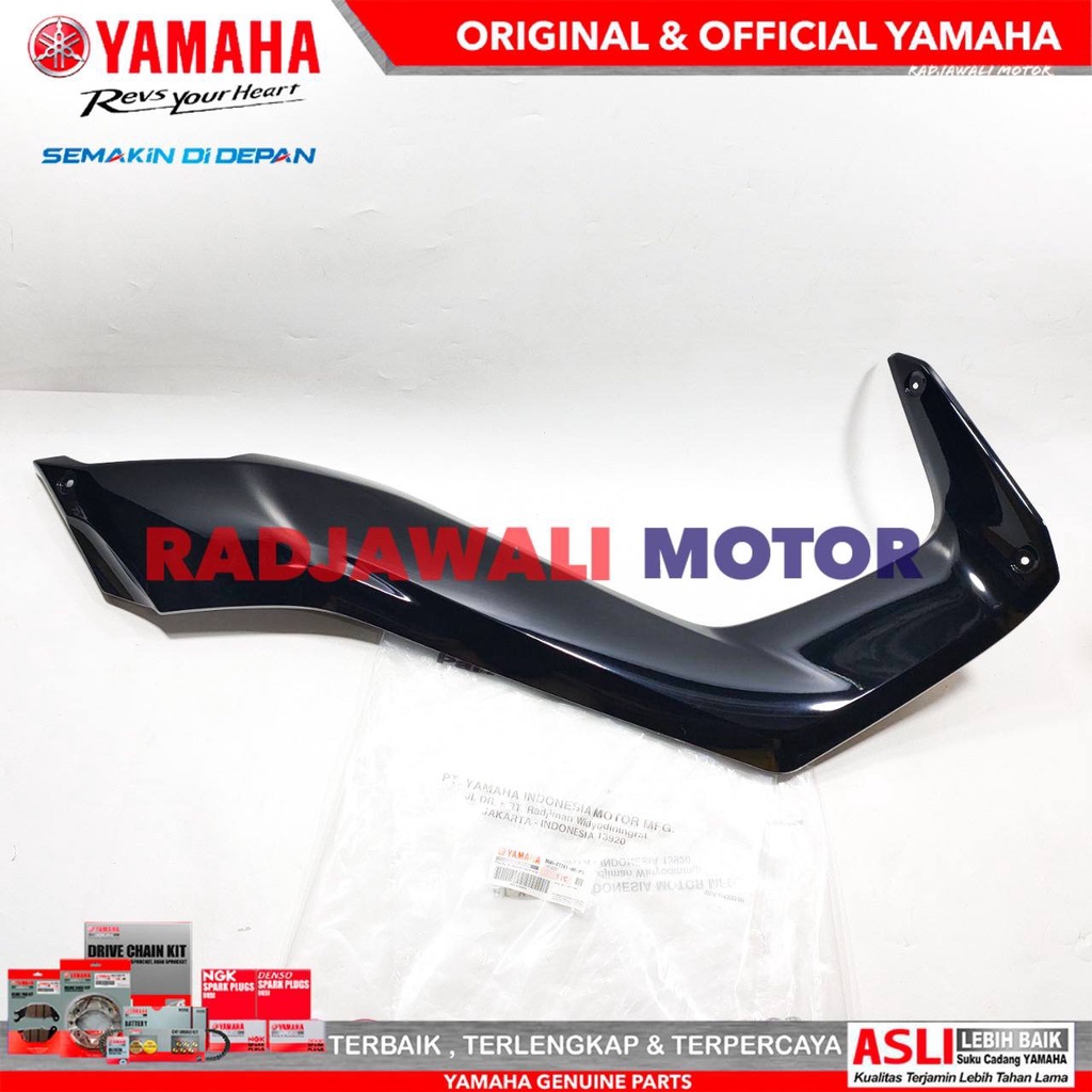 COVER BODY SIDE DELTA BOX TENGAH KIRI ATAU KANAN HITAM NEW NMAX 2020 ASLI ORIGINAL YAMAHA B6H-F1731-