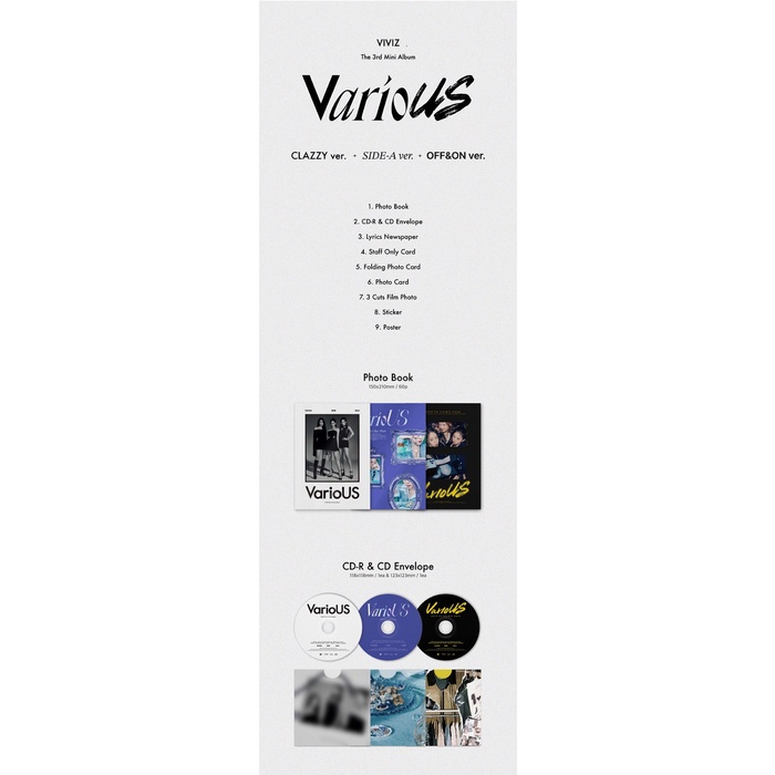 VIVIZ - 3rd Mini Album VarioUS (online POB)