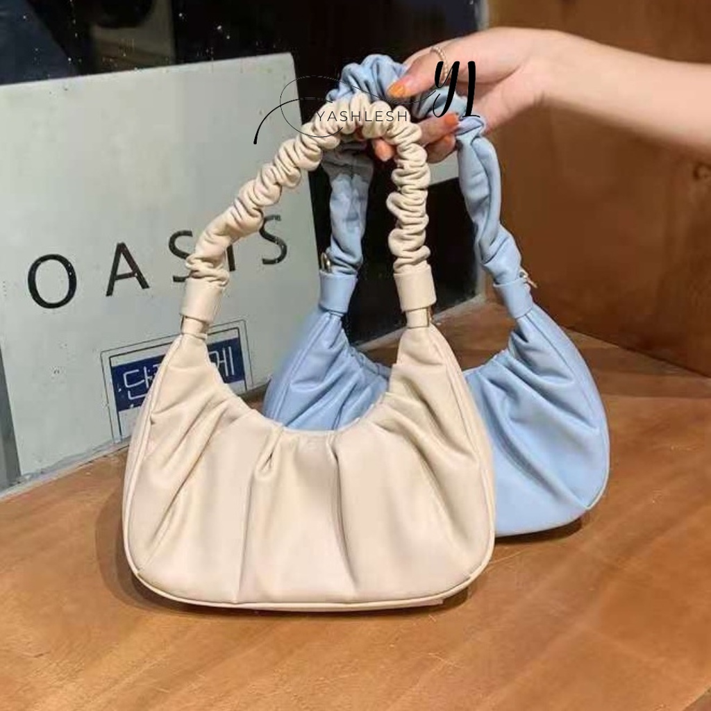 TAS SHOULDER BAG WANITA KERUT BAHU