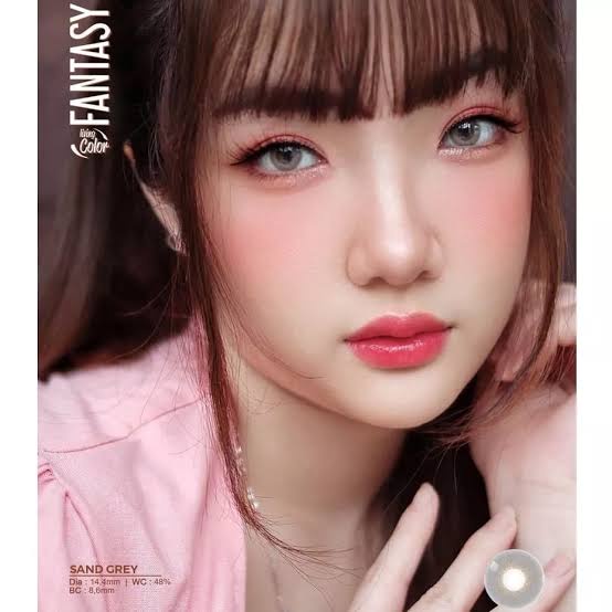 SOFTLENS MINUS DAN NORMAL FANTASY SAND GREY 14.4mm (0.00 sd -6.00) LIVING COLOR GRATIS TEMPAT SOFLEN