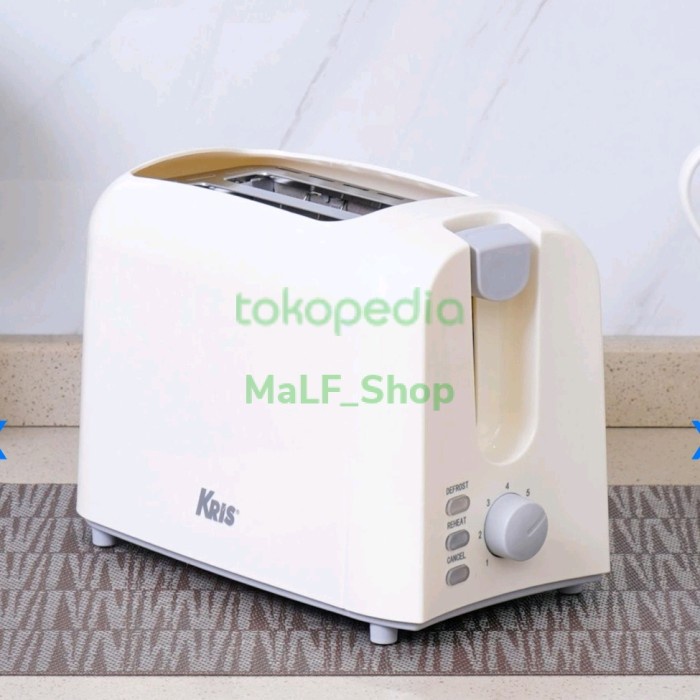 Tst Krisbow Toaster 2 Slice_Pemanggang Roti Electrik White
