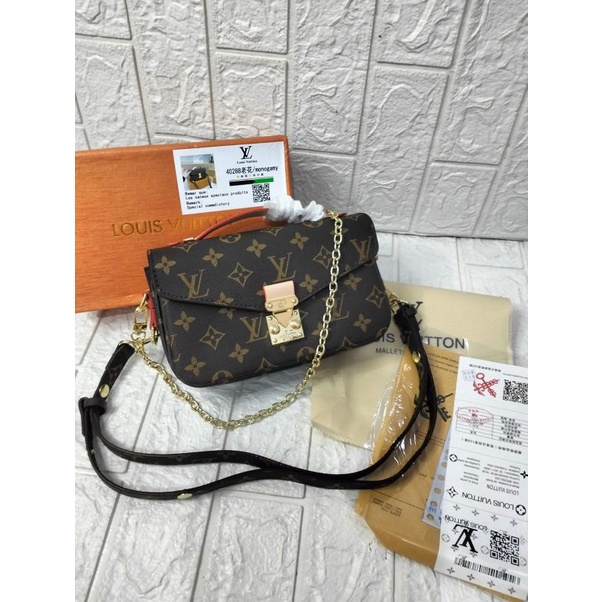 tas fashion  with lookmefist bag LV metis mini 2tali slingbag dan shoulder bag free box