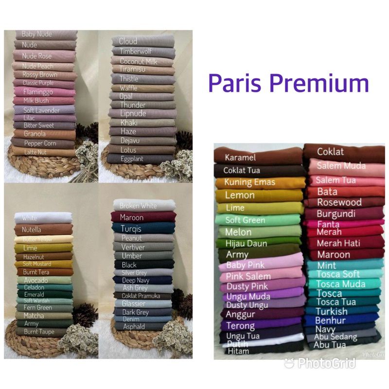 PAKET USAHA | PAKET RESELER Paris Premium | Voal Premium