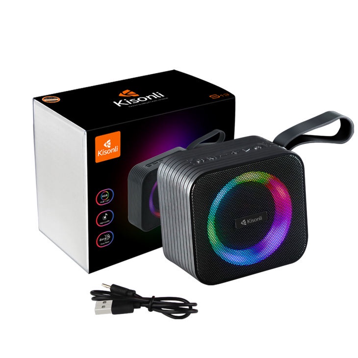 Speaker S13 Kisonli Bluetooth 5.0 8W RGB Light Rhyme Garansi Resmi 1 thn - XOBOX