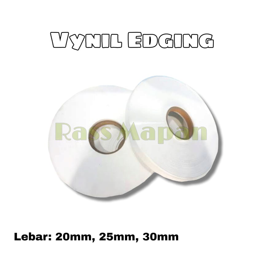 Vynil Vinil Edging PVC Sheet Triplek Putih 1 roll 200m