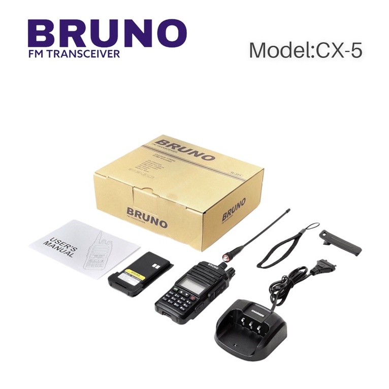 HT BRUNO CX5 DUALBAND VHF DAN UHF WALKIE TALKIE