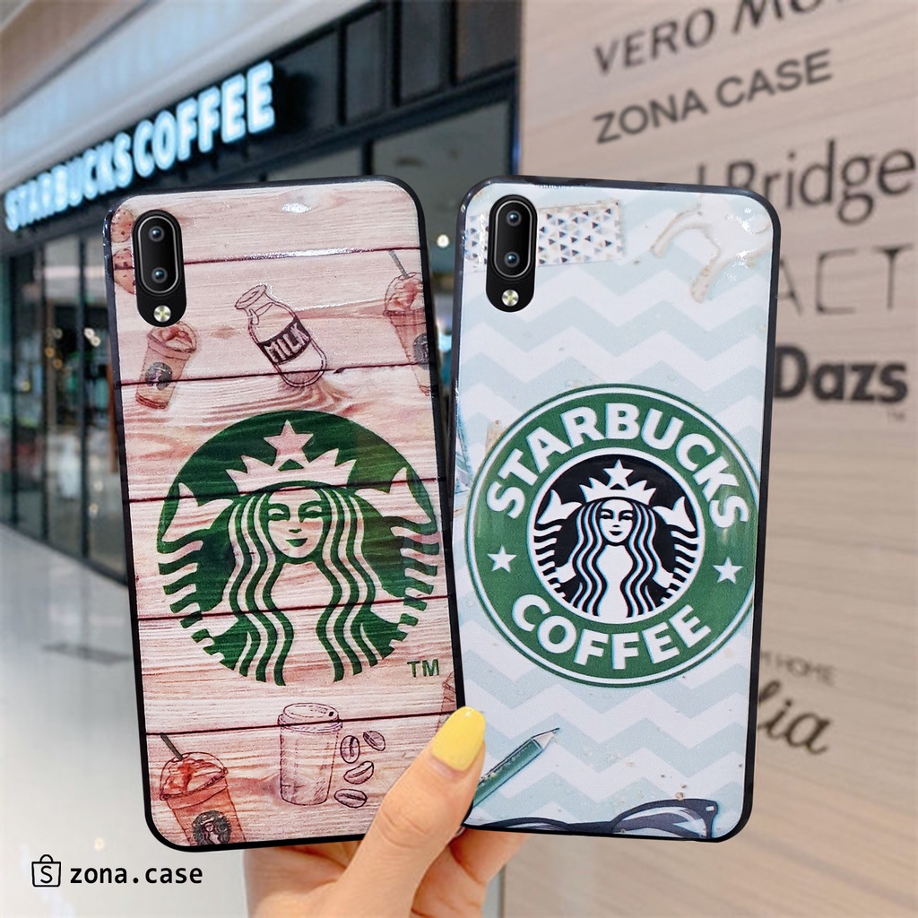 Case Starbucks Vivo Y30 Y50 Y91 Y91C Y95 Y53 - A5 A9 2020 A53 A33 - J2 Prime A12 A02S - C11 C21 C25 C15 C12 9A 6A Note 9 Pro