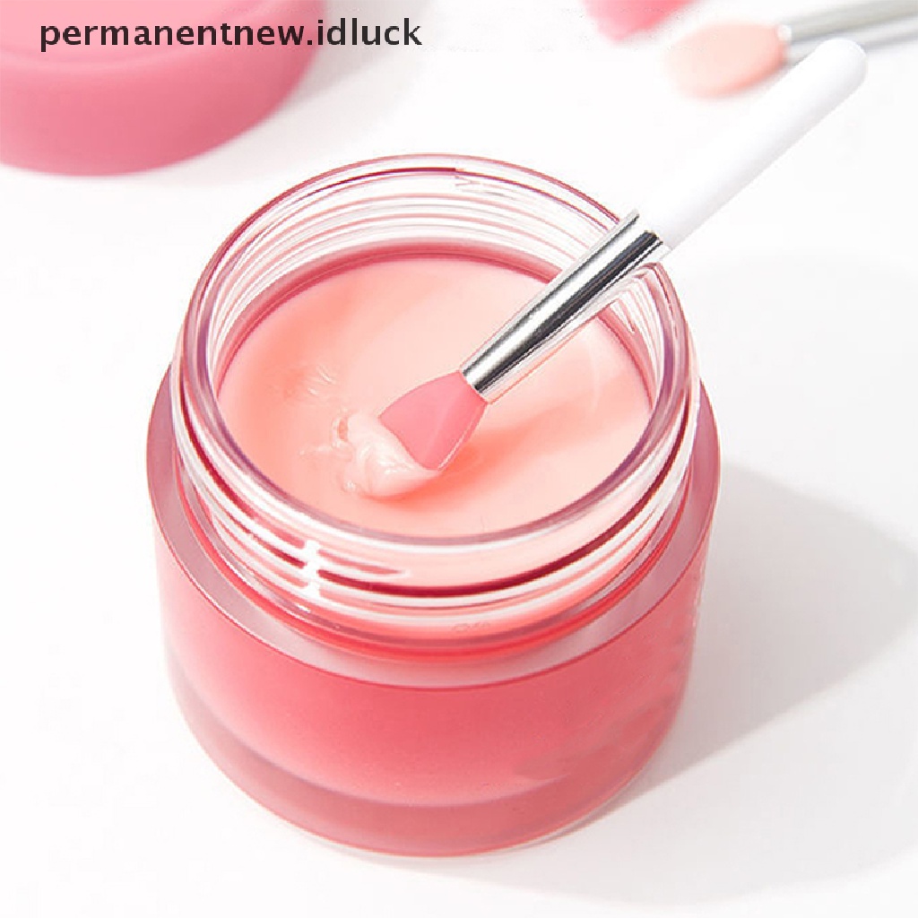 [luckypermanentnew] 3pcs Silikon Lip Balms Lip Mask Brush Dengan Sucker Penutup Debu Makeup Brushes [ID]