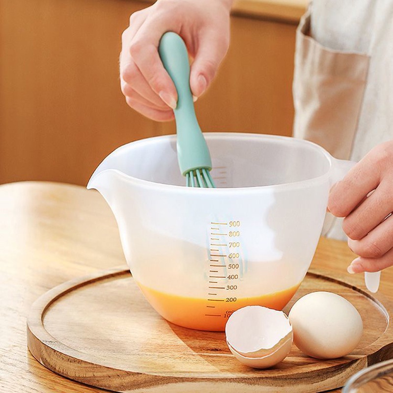 Filter Measuring Cup Transparent For Beating Eggs Liquid Measuring Bowl With Scale Plastic Liquid Filtering Measuring