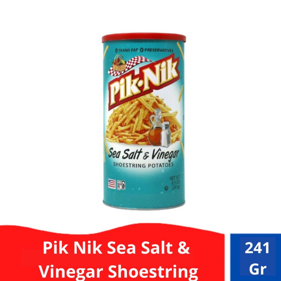 

Pik Nik Sea Salt& Vinegar Shoestrings Fries / Kentang Goreng 241 Gr