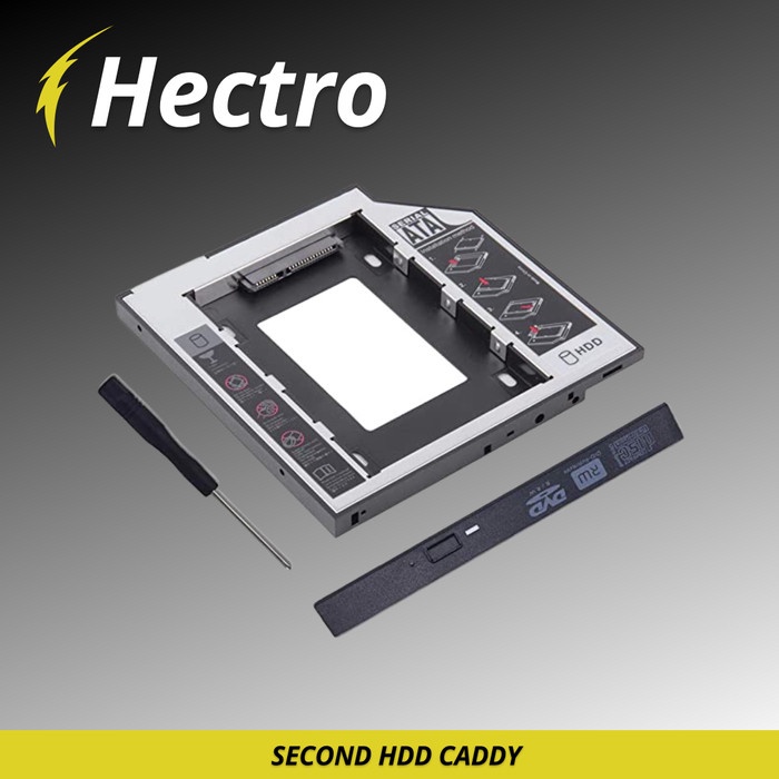 HECTRO SSD HDD Caddy Slim 9.5mm SATA DVD Slot Hardisk