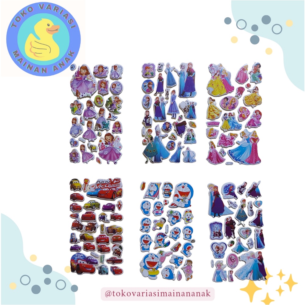 

RANDOM 1 PCS STIKER TIMBUL 3D KARAKTER KARTUN YANG PALING DISUKAI ANAK