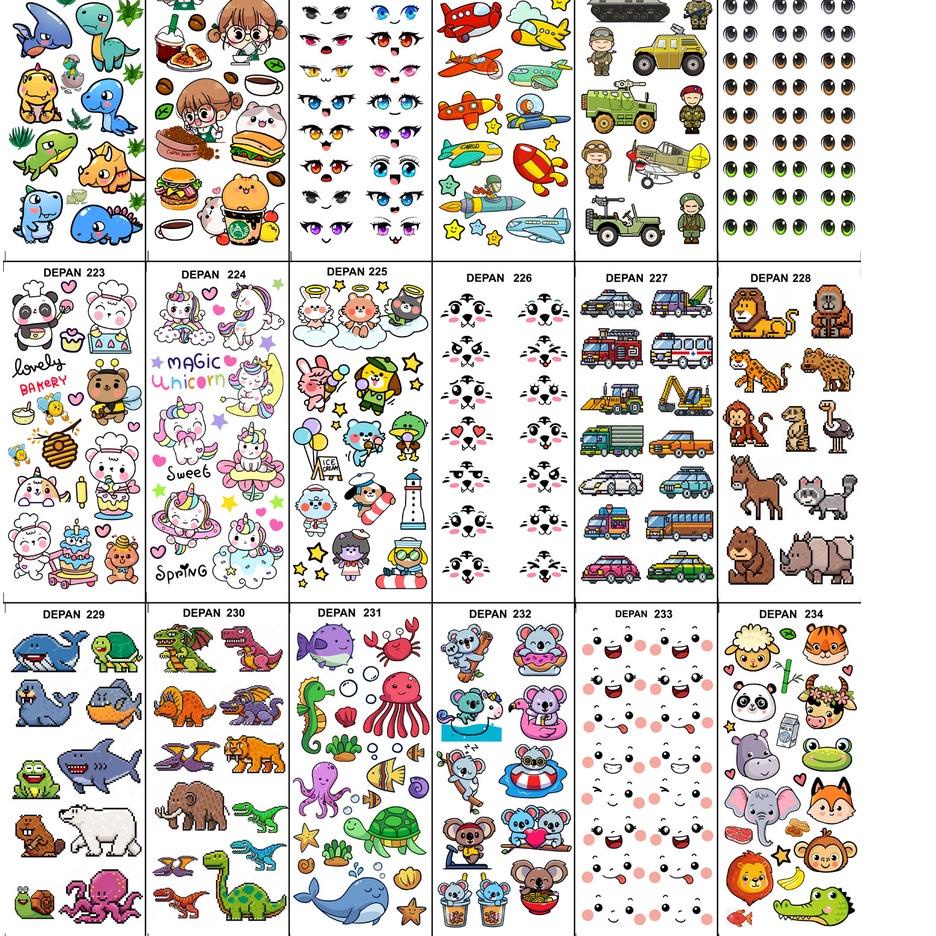 

⚡TOK SIAP 【COD Edible Stamp / Sticker Makanan 217 - 234
