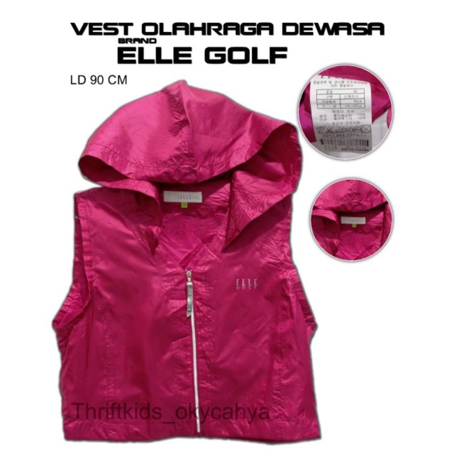 thrift second vest olahraga ellegolf