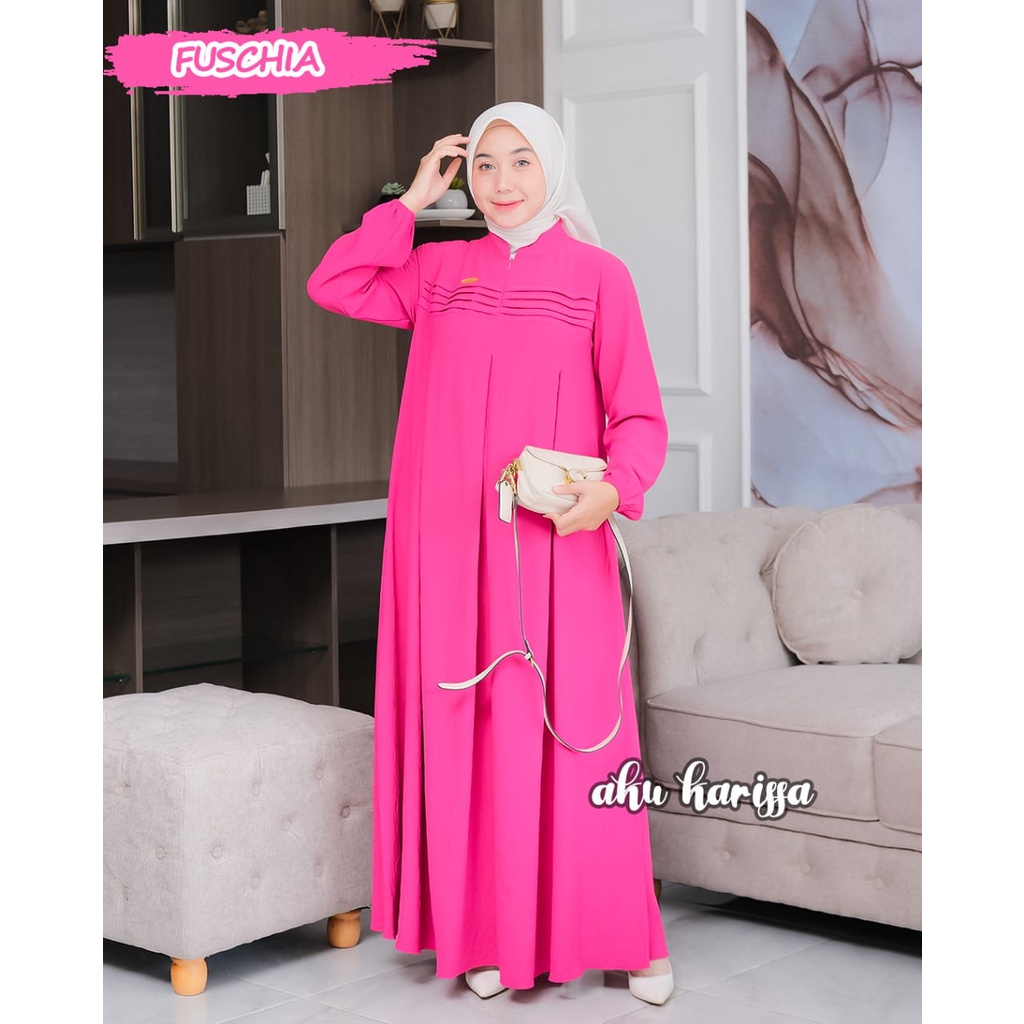 Gamis NERISSA DAFIYAH ANZALA HAWA AKU KARISSA ORI design cringkel kringkel Premium Dress