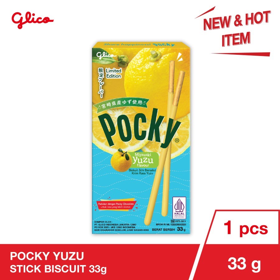 GLICO Pocky Yuzu Stick Biscuit 33g