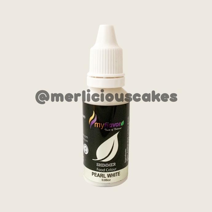 

My Flavor Pearl White Shimmer for Cake Painting Pewarna Makanan Halal