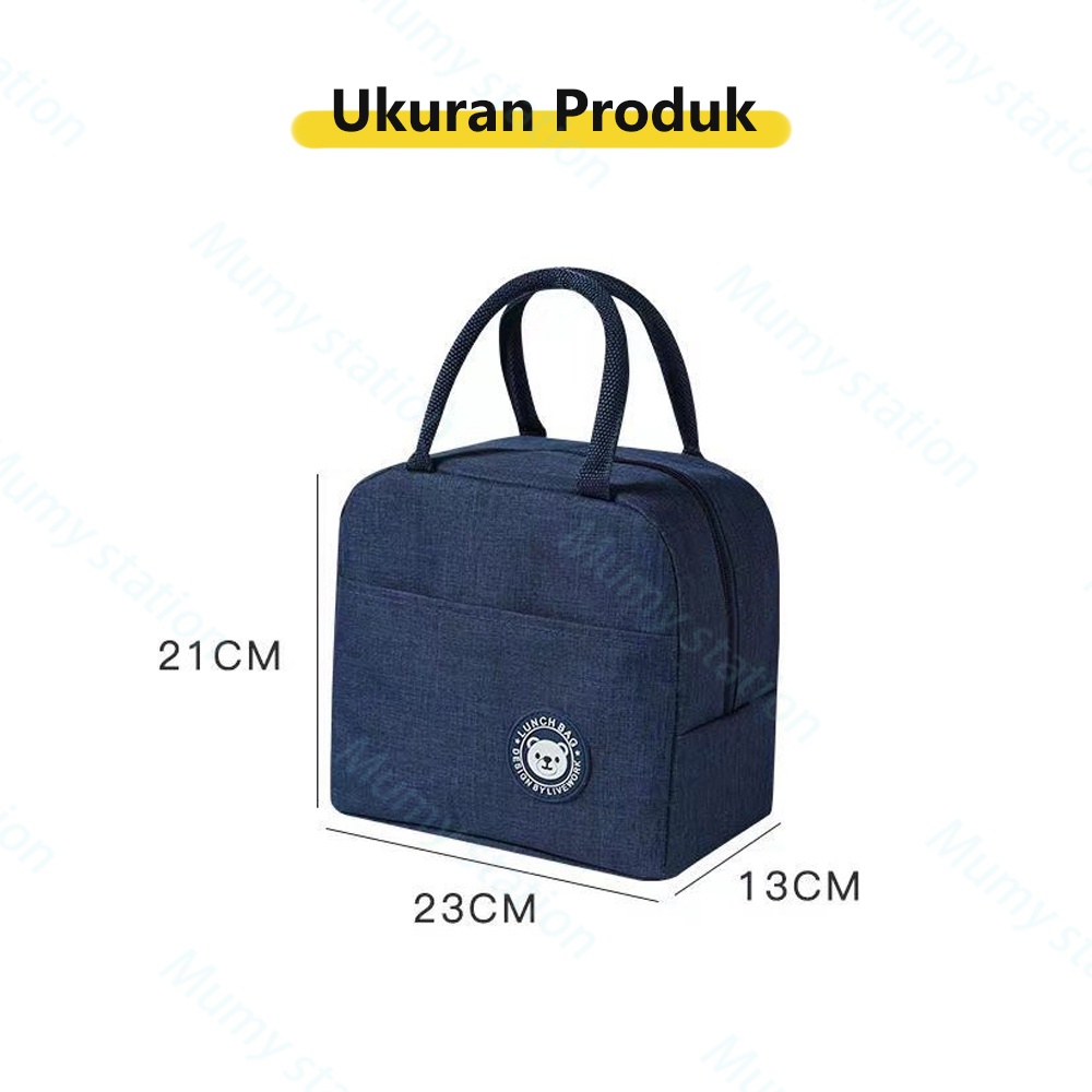 Mumystation tas bekal serbaguna makanan/lunch bag cooler thermal bag/tas lunch box