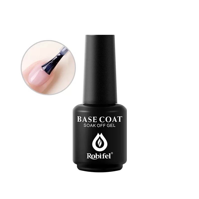 Robifel Base Coat &amp; Top Coat 15ml Made In Korea