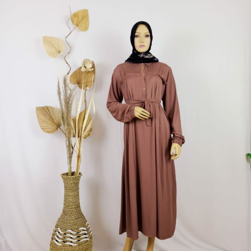 Midi Dress Ziya Karen's rayon twil premium_midi trend