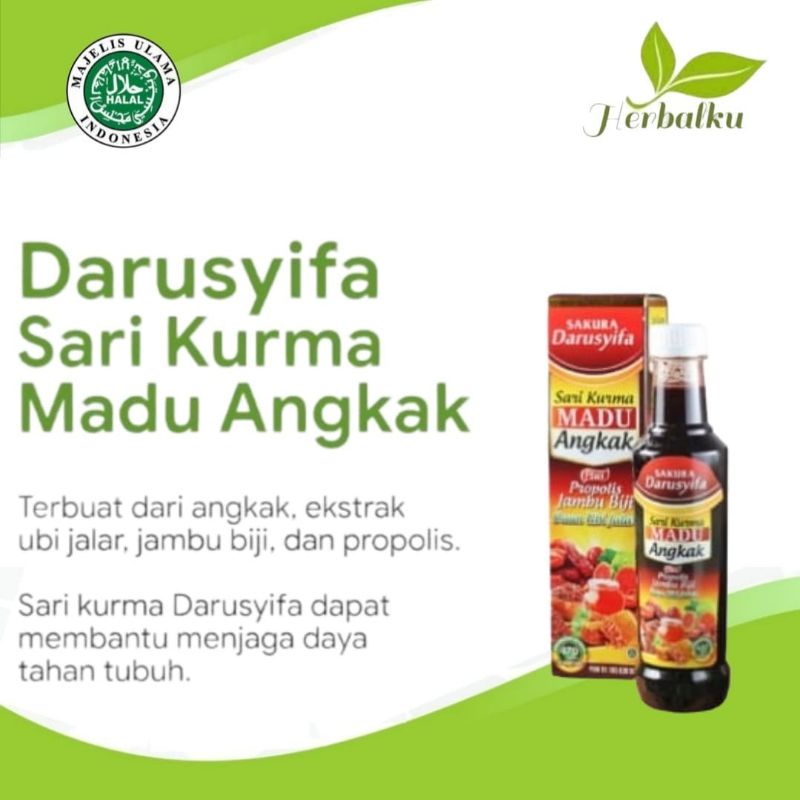 

Darusyifa sari Kurma Angkak plus propolis jambu biji 470gram