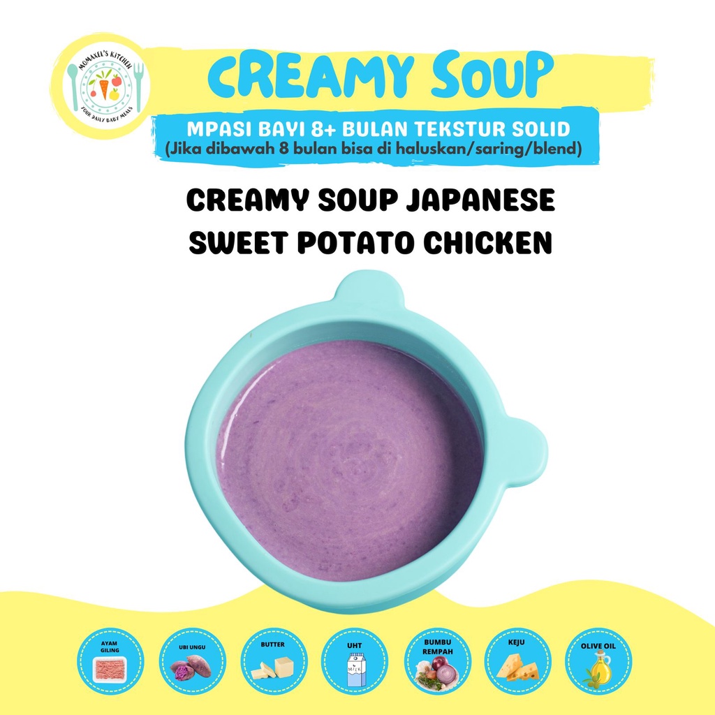 

CREAMY SOUP JAPANESE POTATO CHICKEN (MPASI BABY FROZEN/PENAMBAH BB/SOUP CREAMY)
