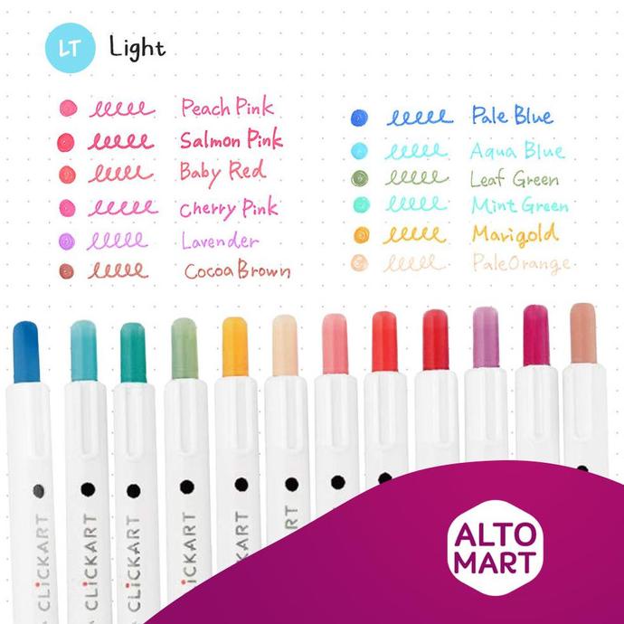 

HARGA DISKON Zebra ClickArt Marker 0.6mm Fineliner 1 Set 12 Warna Warni Spidol