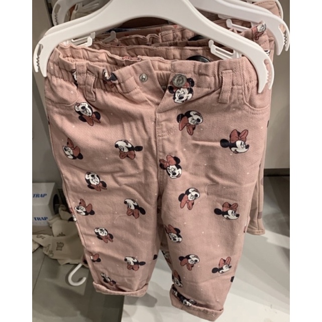 H&M SALE TROUSERS MINNIE MOUSE PINK FOR BABY