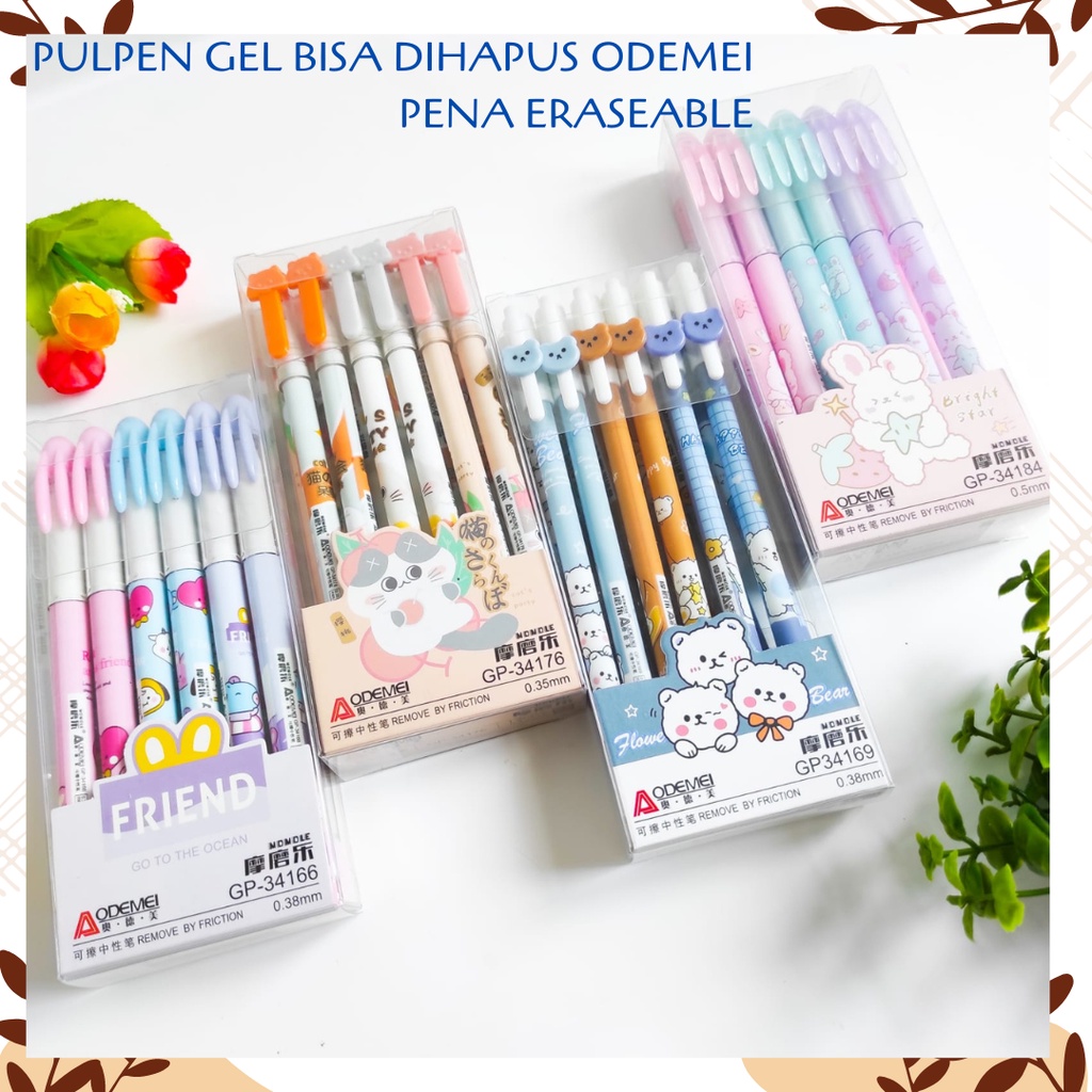 PULPEN GEL BISA DIHAPUS ODEMEI PENA ERASEABLE TINTA PEN BOLPEN