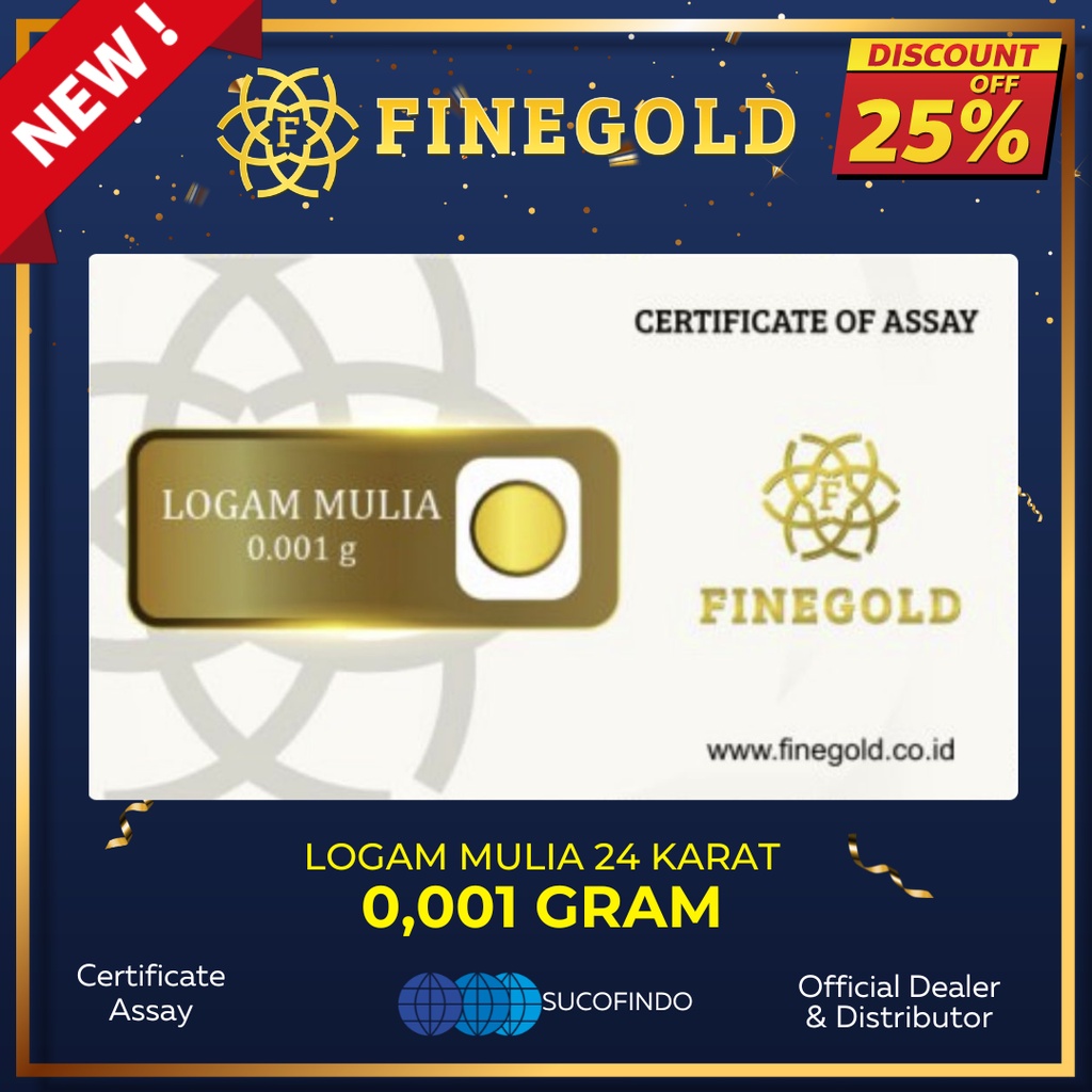 Emas Mini 0.001gram 24 karat Termurah di Shopee FINE GOLD Microgram, Baby Gold , Garuda Gold, Emas Untuk Hadiah