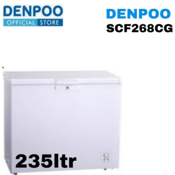 FREE ONGKIR* DENPOO CHEST FREEZER SCF 268 CG / SCF 268CG (235 LITER)