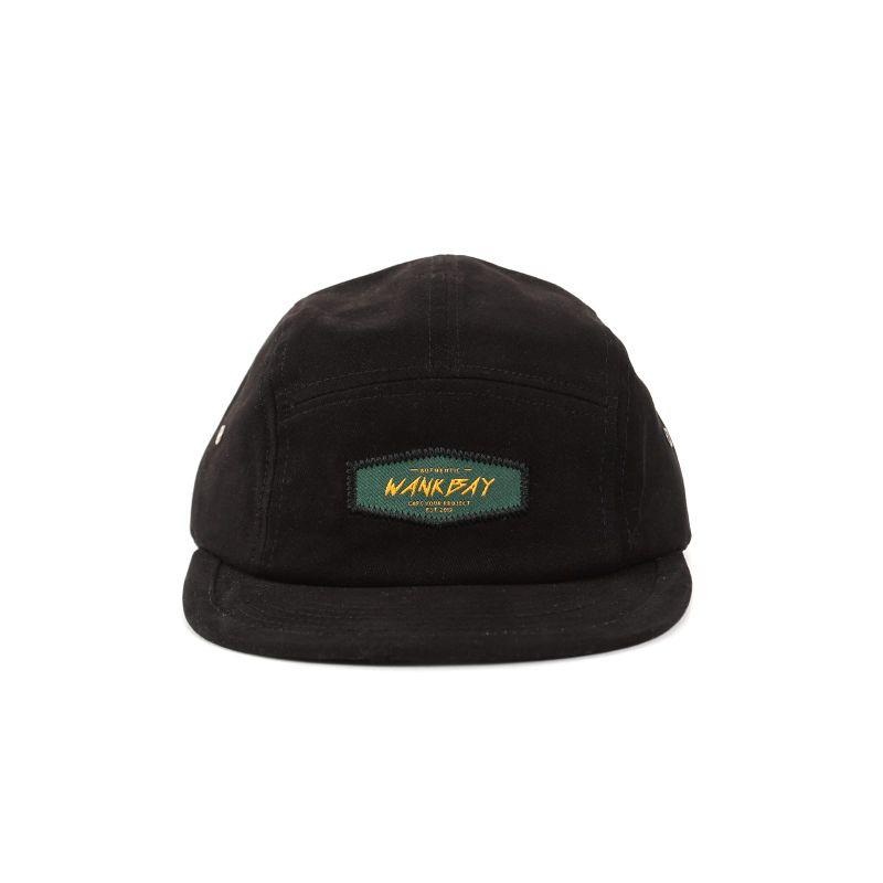 Topi 5panel Dewasa Pria/Wanita Unisex - Five Panel Distro Premium Black Original