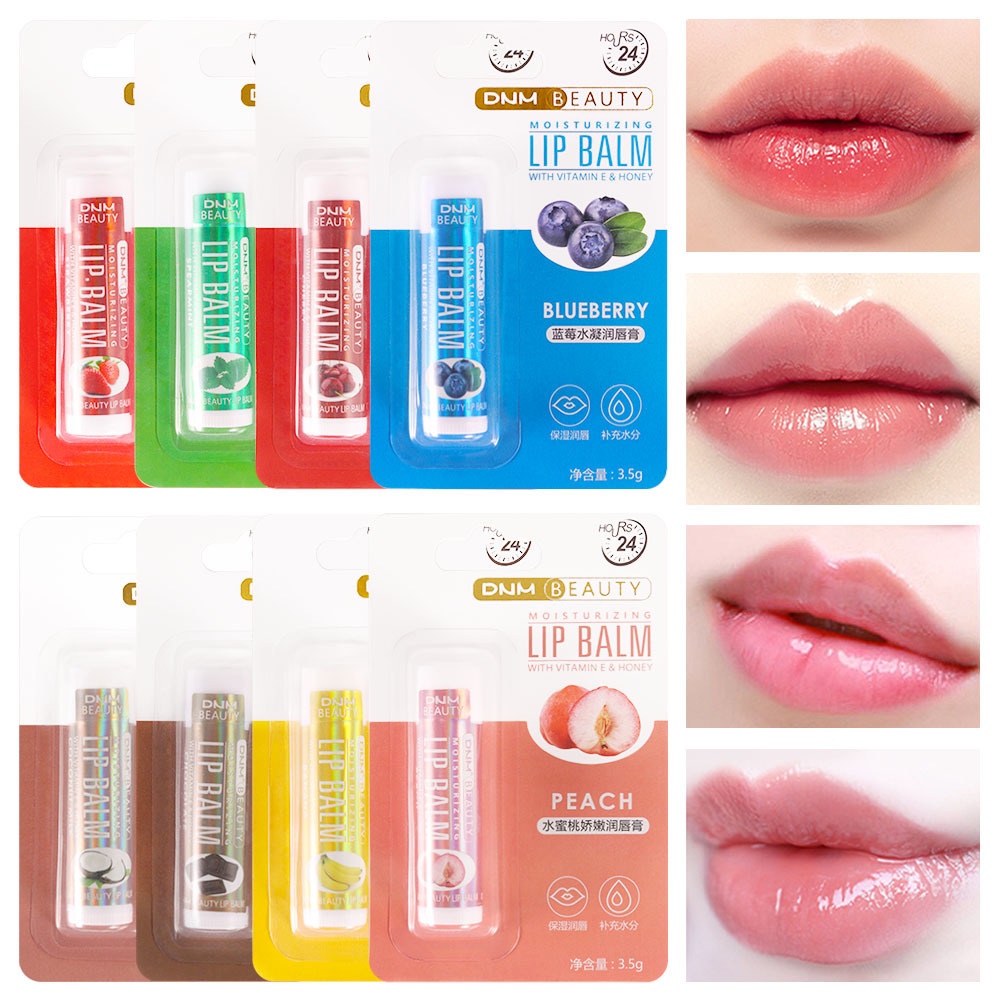 【COD】Lip Balm Beauty Moisturizing Vitamin &amp; Honey Lip Balm Lipstik Rasa Buah Pelembab Tanpa Tekstur Moisturizing Pelembab Bibir &amp; Membuat Tahan Lama-CH