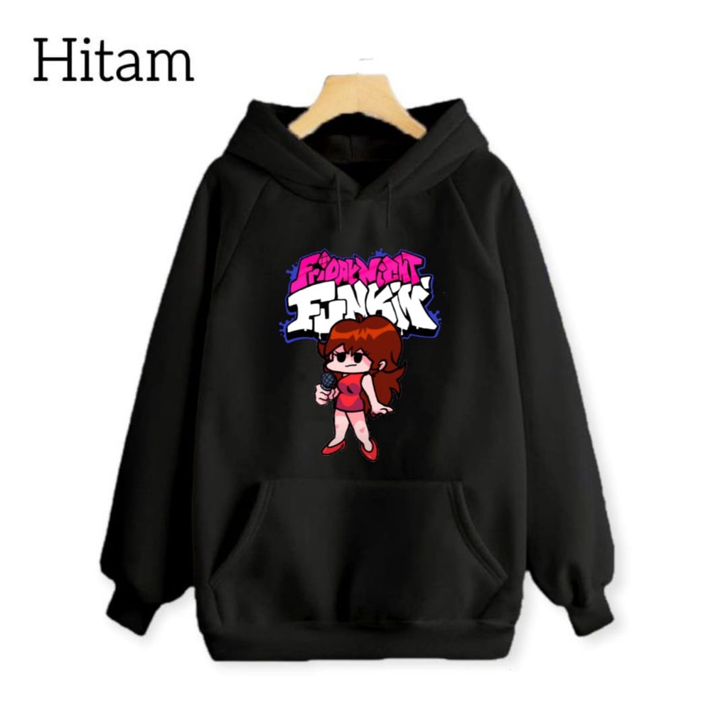 Hzl_outfit Hoodie Sweater FNF Girl Friend Anak Perempuan (S.M.L.XL)