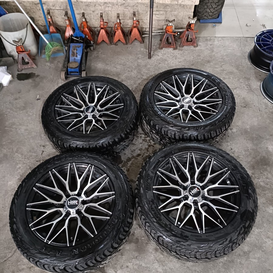 Velg Mobil Bekas Ring 20 Lubang 6 AMPENAN HSR R20X9 6X139,7 ET18 BAN 285 50 R20