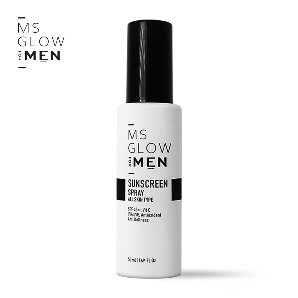 MS GLOW FOR MEN SUNSCREEN SPRAY SPF 45++ 50ML -NJ