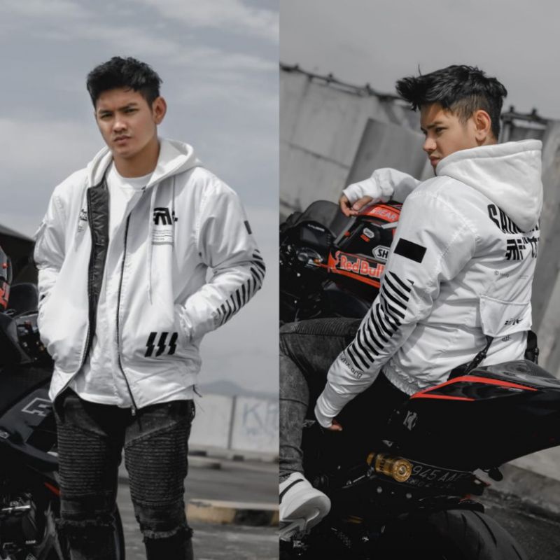 JAKET BOMBER JAKET PRIA WANITA JAKET MOTOR PRIA JAKET BOMBER HOODIE