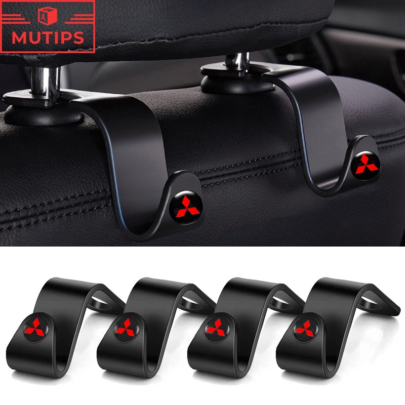 Gantungan Hook Mobil Mitsubishi Back Seat Organizer Aksesoris Dekorasi Belakang Untuk Lancer Pajero Outlander Attrage Xpander Mirage Kuda