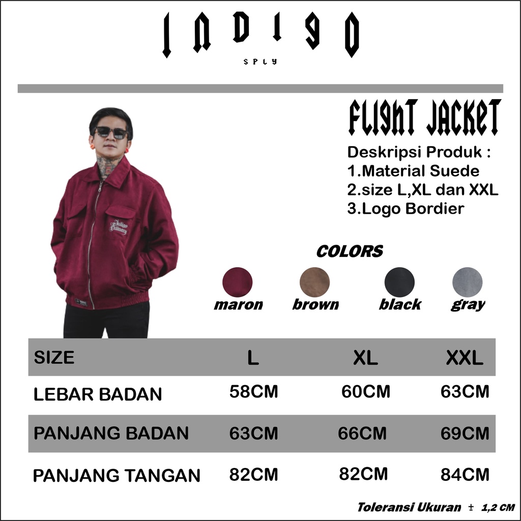 JAKET PRIA  FLIGHT VINTAGE