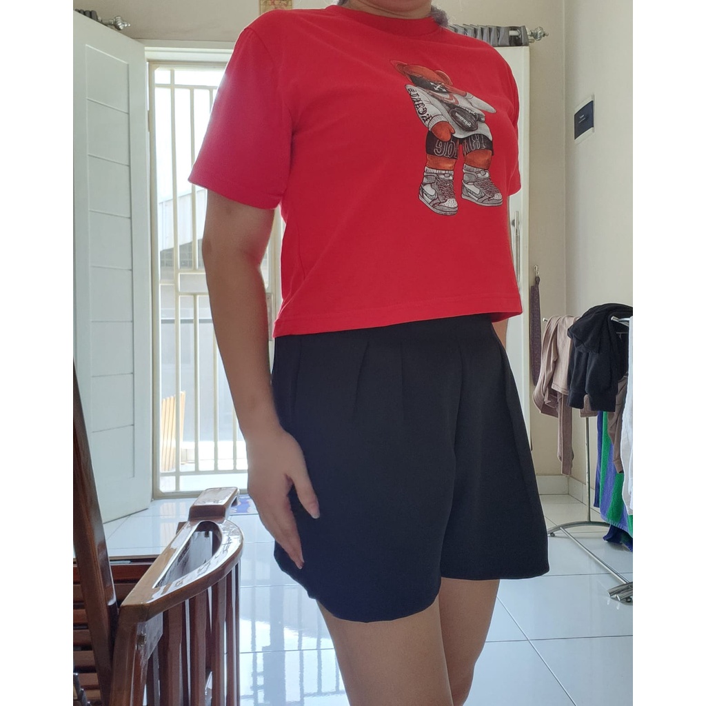 laristerus79 Kaos bkk import kaos imlek 2023 kaos merah kaos teddy crop imlek crop merah