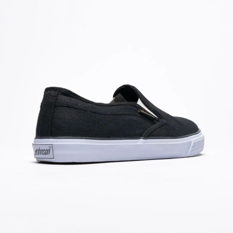 Sepatu slip on Johnson Venus black white original / Sepatu Jhonson / Jhonson /  jonson / Sepatu slip on jhonson